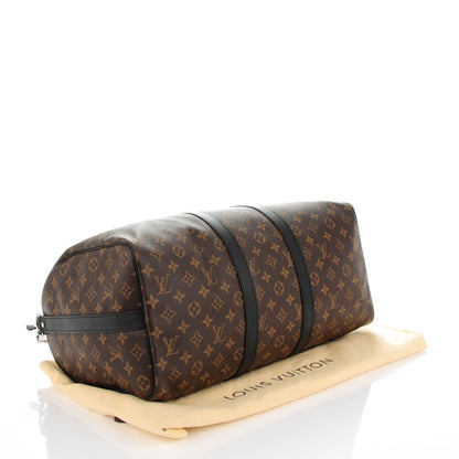 Louis Vuitton Monogram Macassar Keepall Bandouliere 45 4 of 7