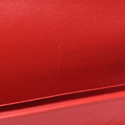 Chanel Lambskin Quilted Maxi Double Flap Red 7 of 17