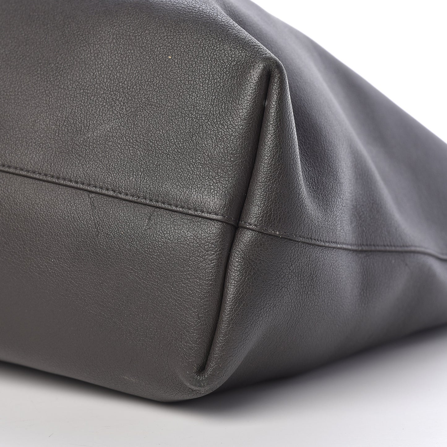 Calfskin Large Shopping Tote Dark Grey