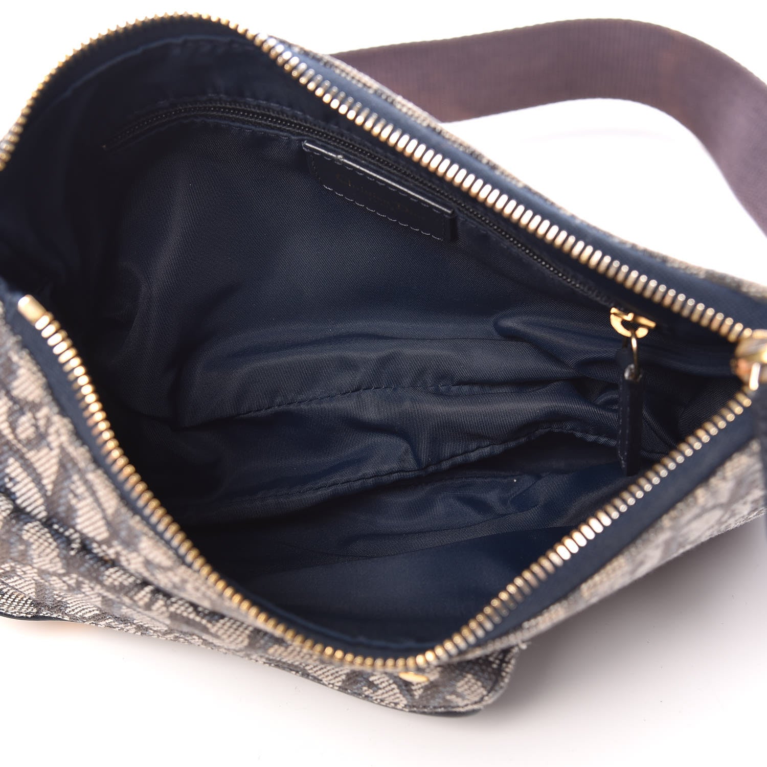 Christian Dior Monogram Double Saddle Bag Blue 5 of 10