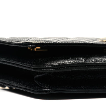 Chanel Caviar Quilted Wallet On Chain WOC Black 7 of 8