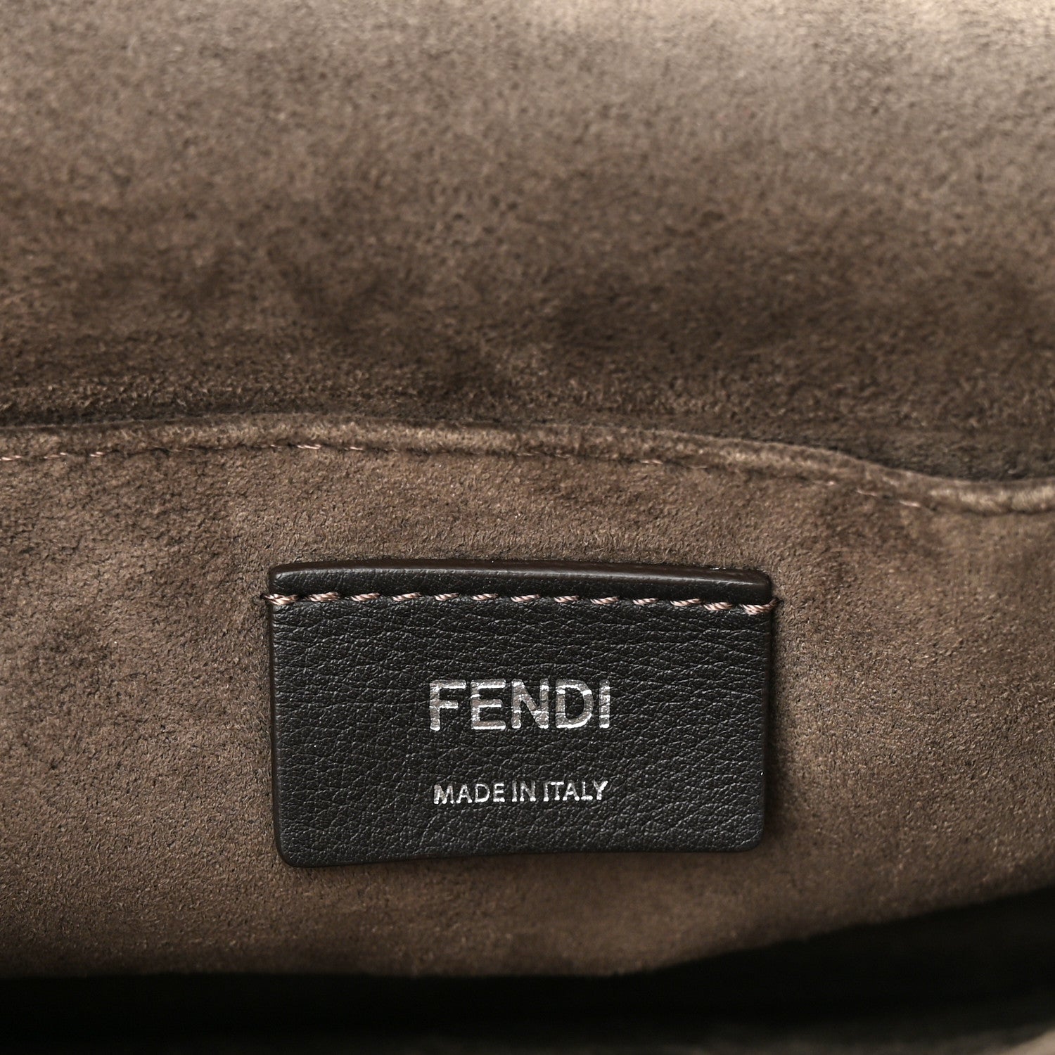 Fendi Metallic Calfskin Wonder Monster Kan I Shoulder Bag Gold 6 of 10