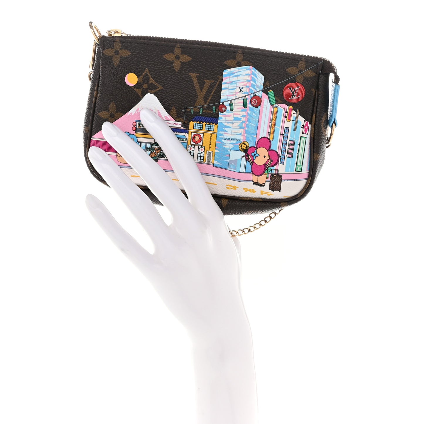 Monogram 2022 Christmas Animation Toyko Mini Pochette Accessories Blue