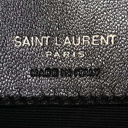Saint Laurent Lambskin Chevron Quilted Medium Loulou Black 7 of 11