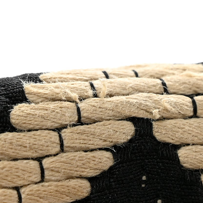 Chanel Fabric Chevron Braided Medium Boy Flap Black White 14 of 14