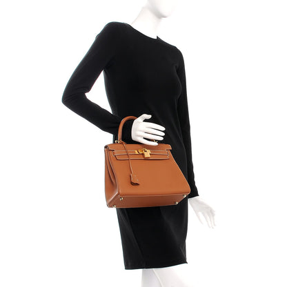 Hermes Togo Kelly Retourne 28 Gold 3 of 26