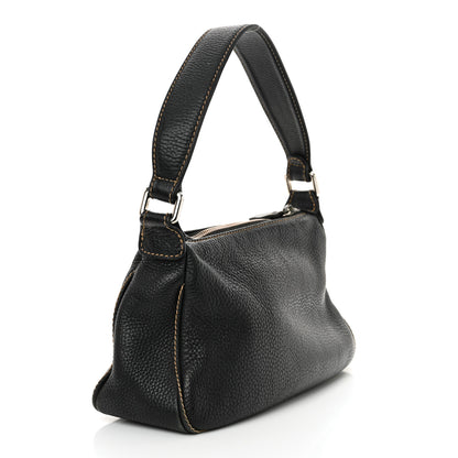 Chanel Grained Calfskin Tassel Shoulder Bag Black 3 of 13