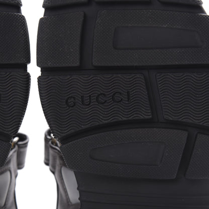 Gucci X SEGA Nappa Mesh Mens Aguru Sandals 9 Loess Black 6 of 6