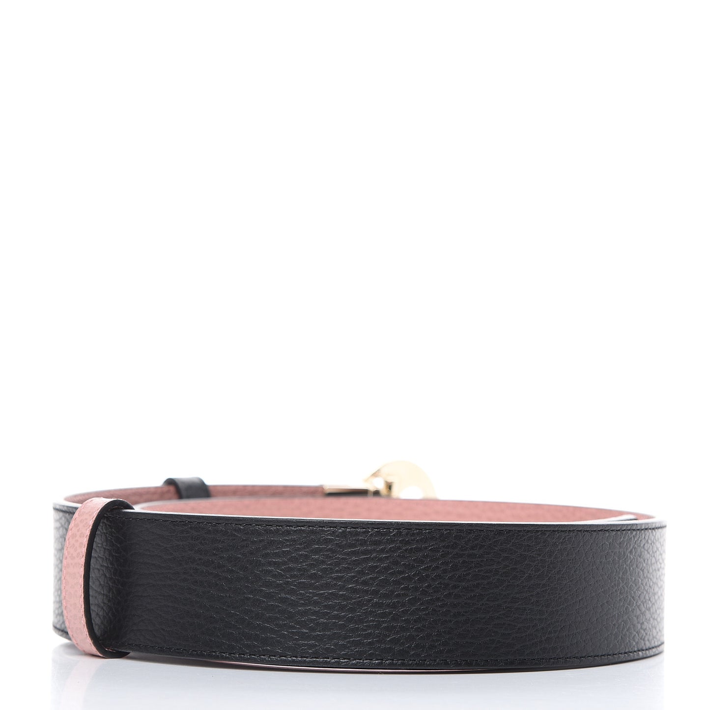 Calfskin 1973 Reversible Belt 85 34 Black Pink