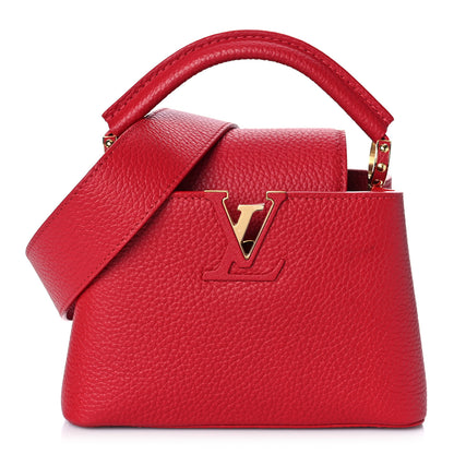Louis Vuitton Taurillon Mini Capucines Scarlet 1 of 8