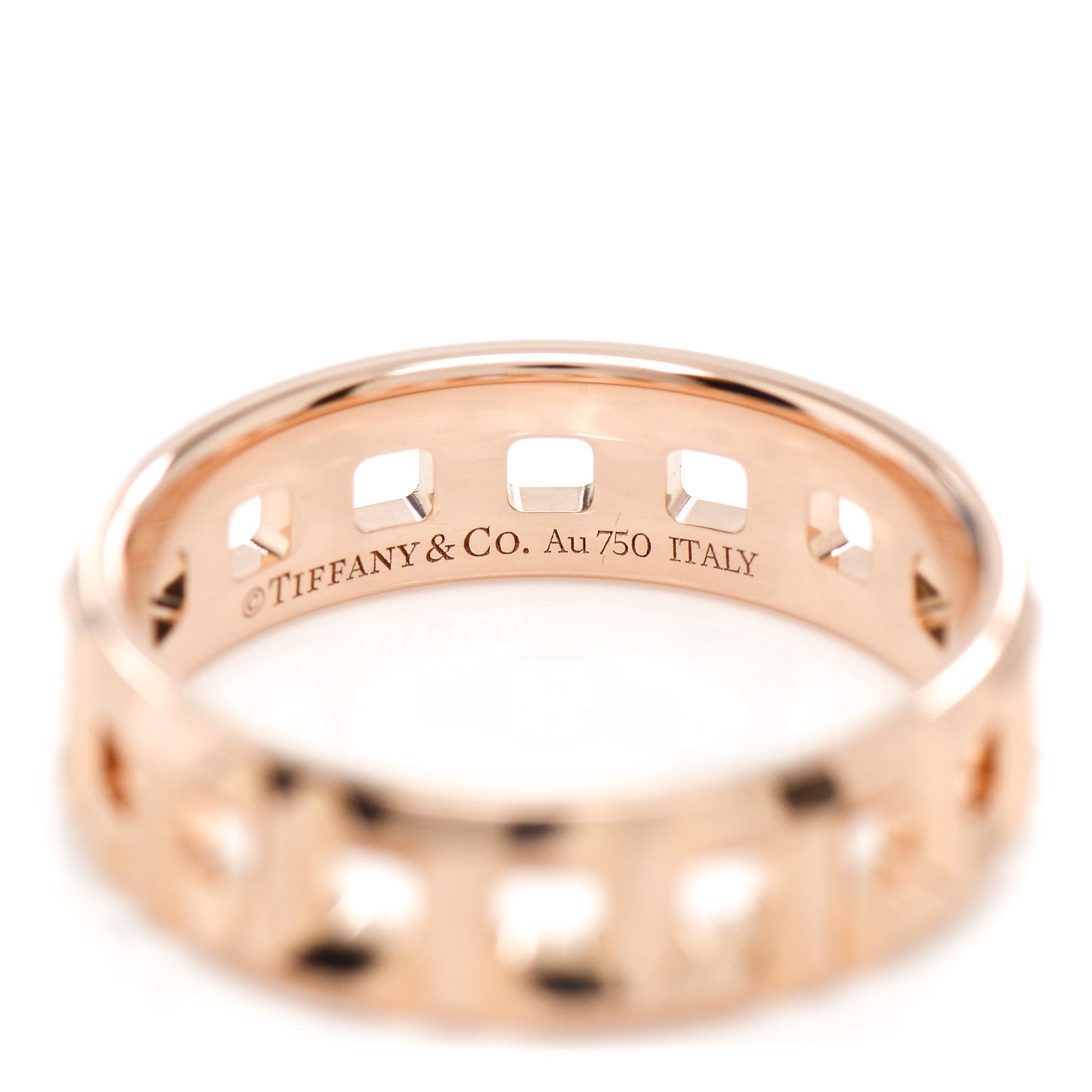 18K Rose Gold Wide T True Ring 54 7