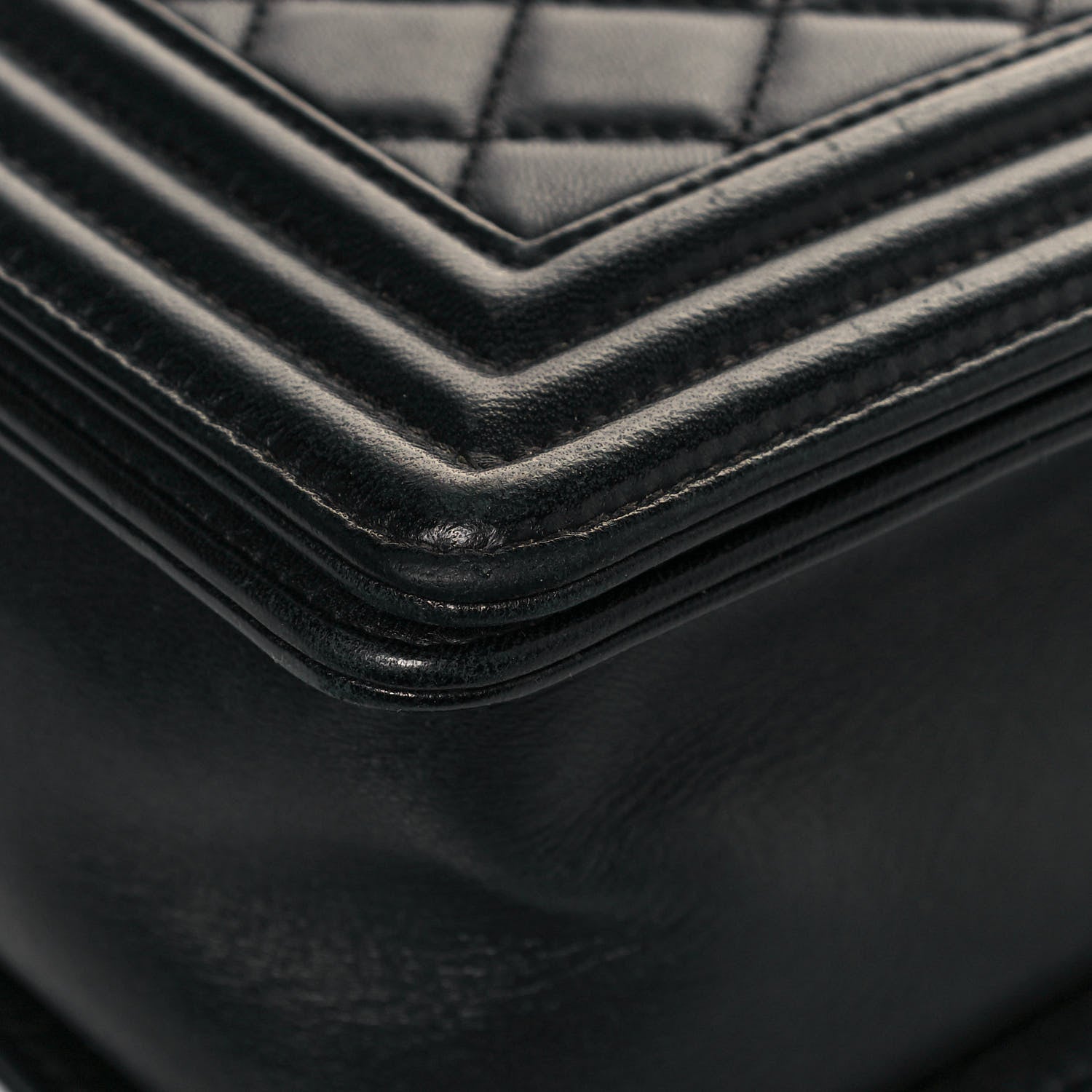 Chanel Lambskin Quilted Medium Boy Flap Black 10 of 13
