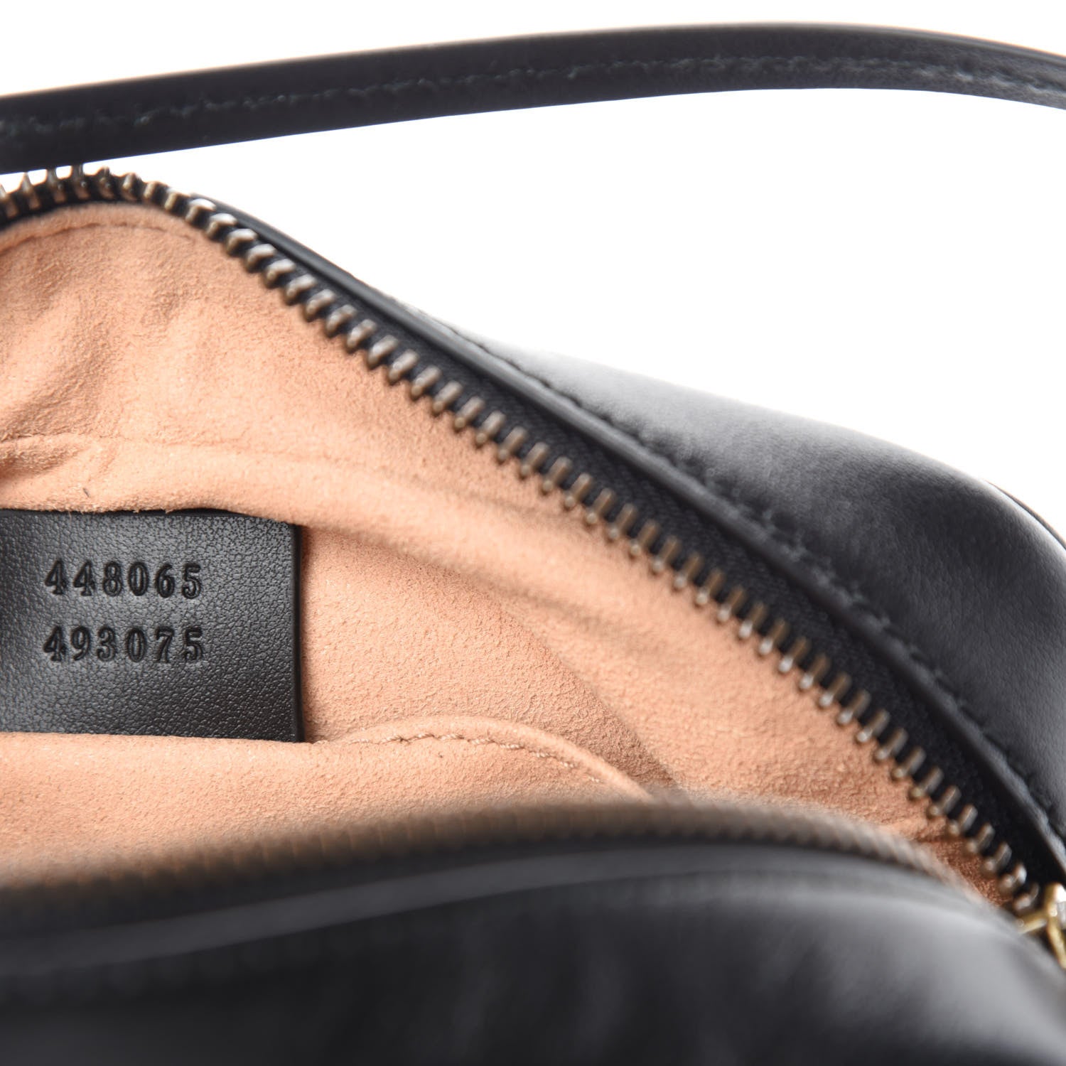 Gucci Calfskin Matelasse Mini GG Marmont Chain Shoulder Bag Black 9 of 11
