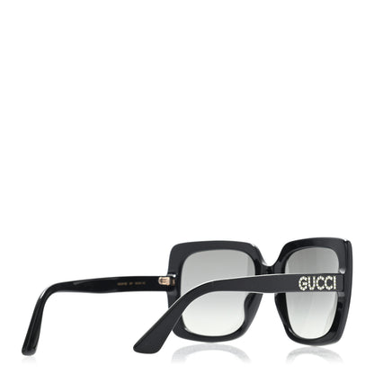 Gucci Crystal Square Frame GG Sunglasses GG0418S Black 4 of 8