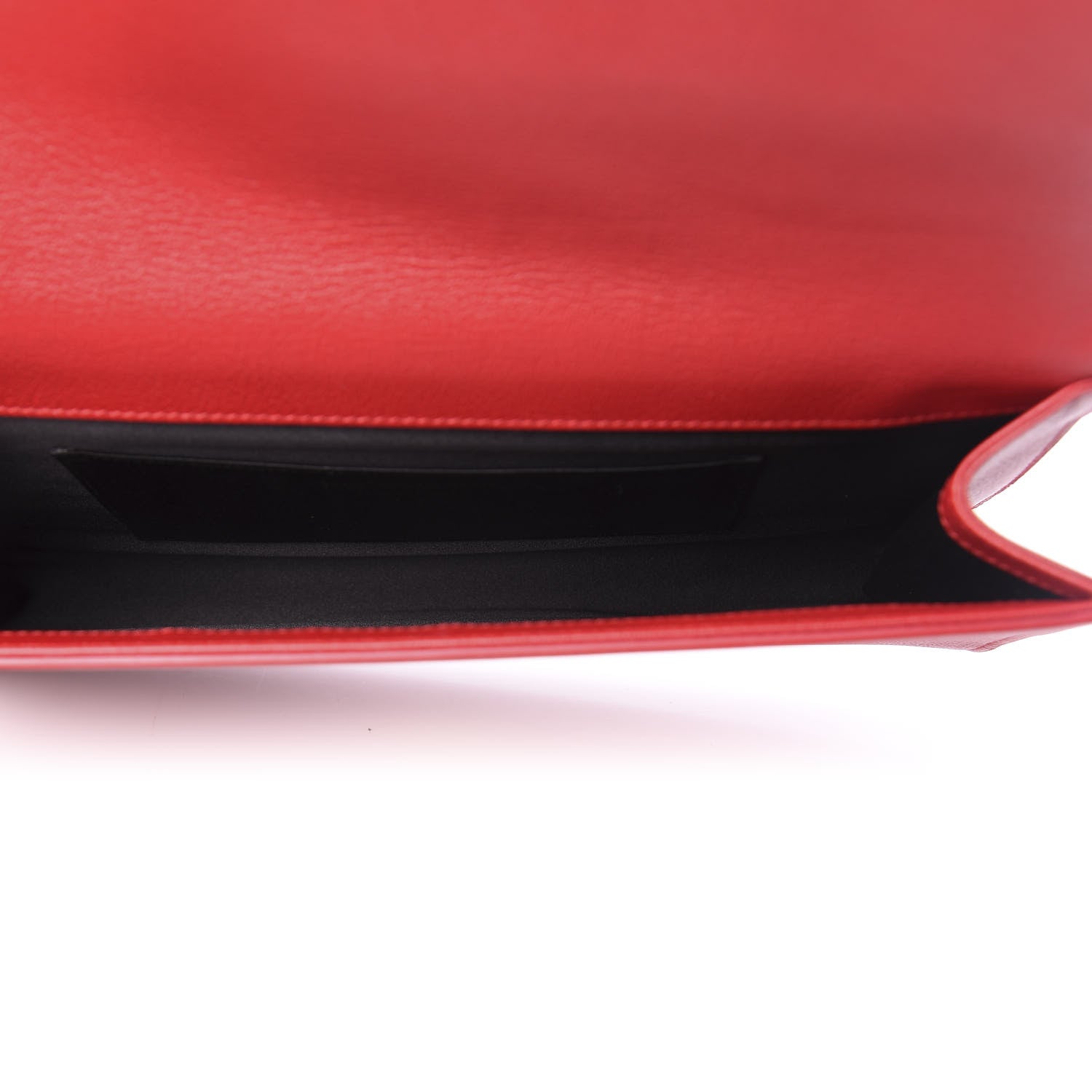 Saint Laurent Calfskin Monogram Large Belle De Jour Clutch Red 5 of 9