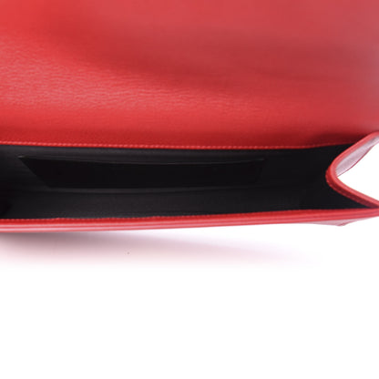 Saint Laurent Calfskin Monogram Large Belle De Jour Clutch Red 5 of 9