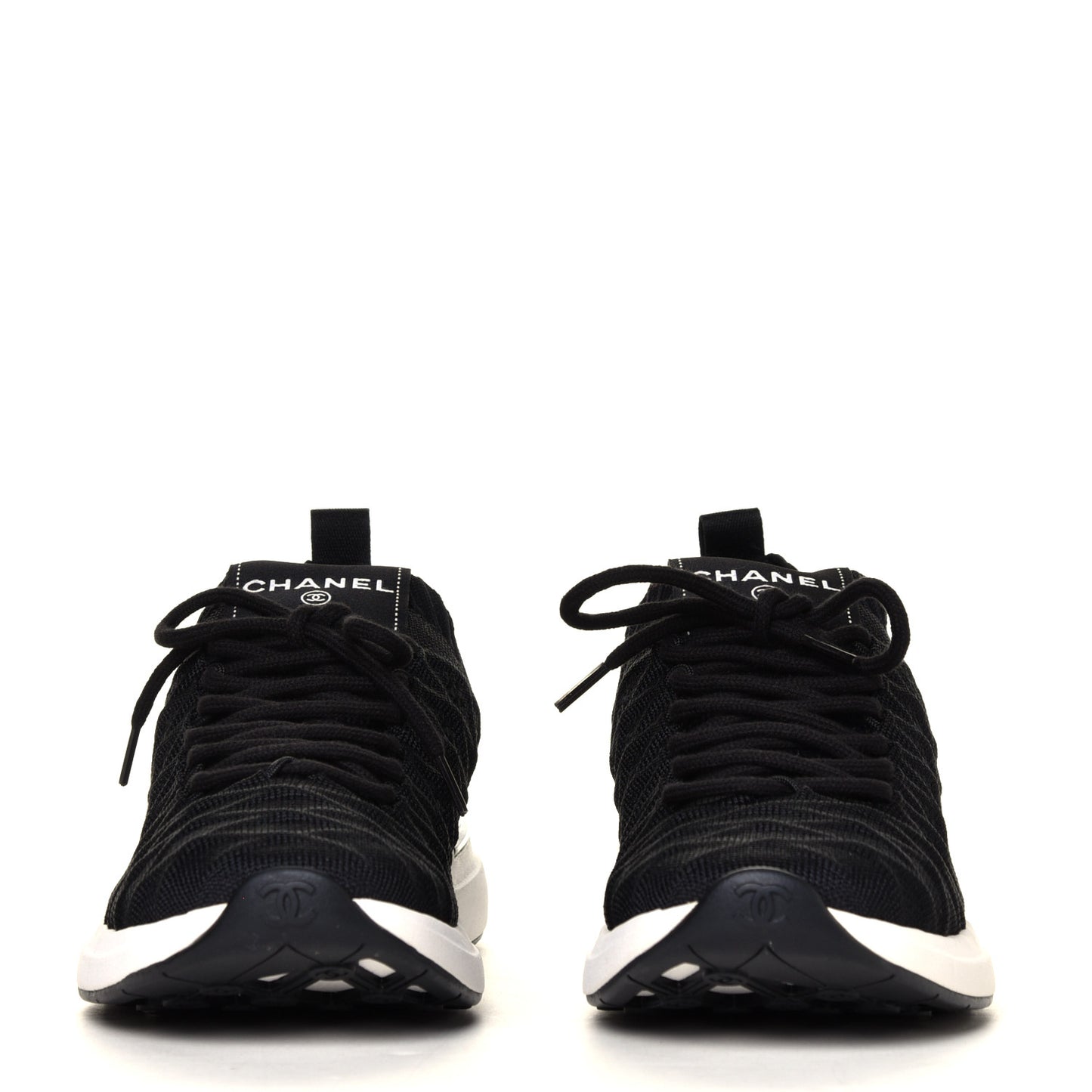 Fabric Logo Sneakers 36.5 Black