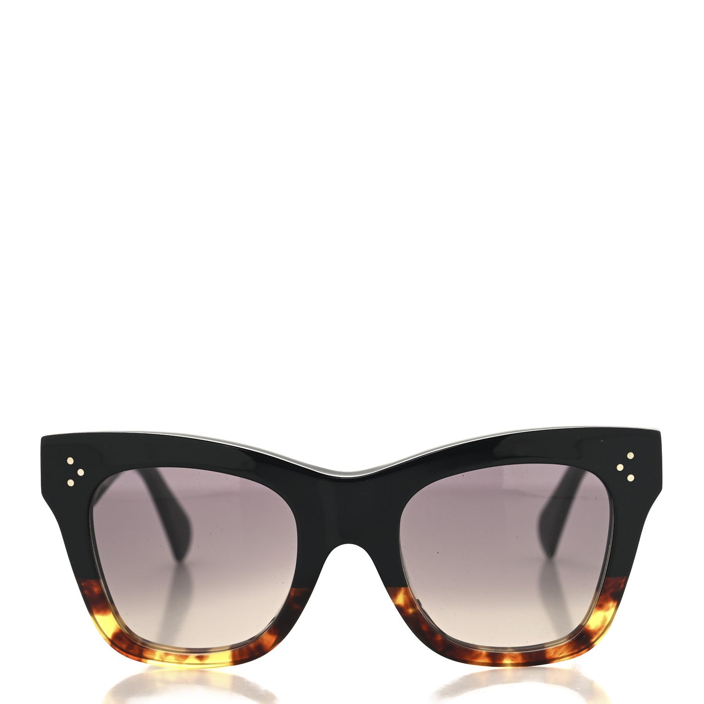 Acetate Polarized Cat Eye Sunglasses CL4004IN Havana Black