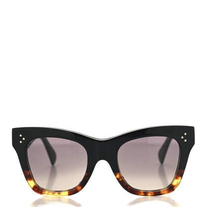 Celine Acetate Polarized Cat Eye Sunglasses CL4004IN Havana Black 2 of 7