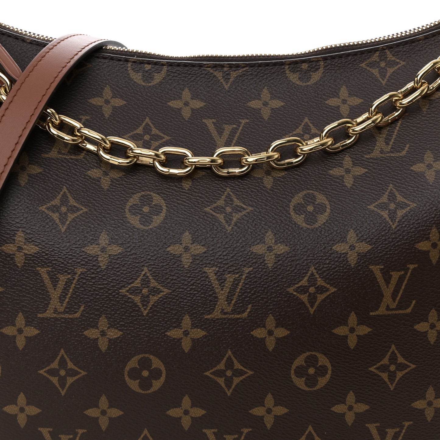 Reverse Monogram Loop Hobo