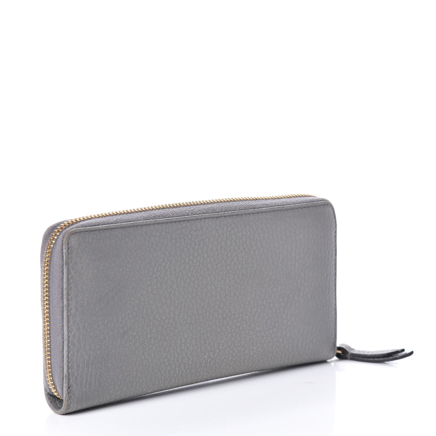 Dollar Calfskin GG Marmont Zip Around Wallet Grey