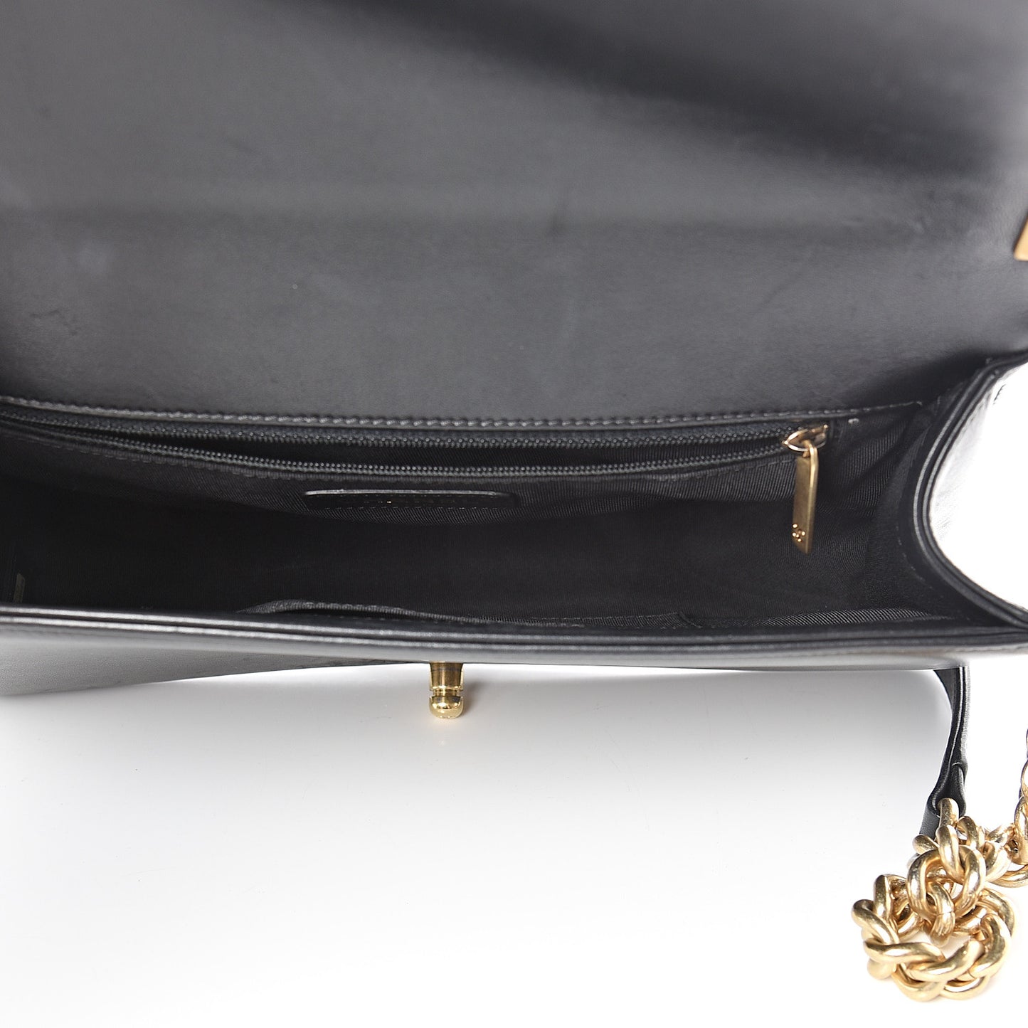 Lambskin Quilted New Medium Boy Flap Black