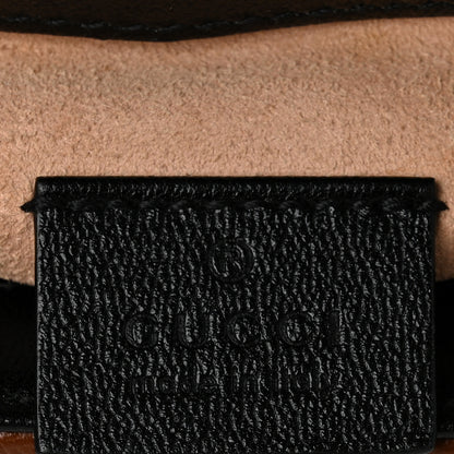 Gucci GG Supreme Monogram New Sakai Lux Calfskin Mini Padlock Flap Pocket Shoulder Bag Beige Ebony Black Cuir 6 of 10