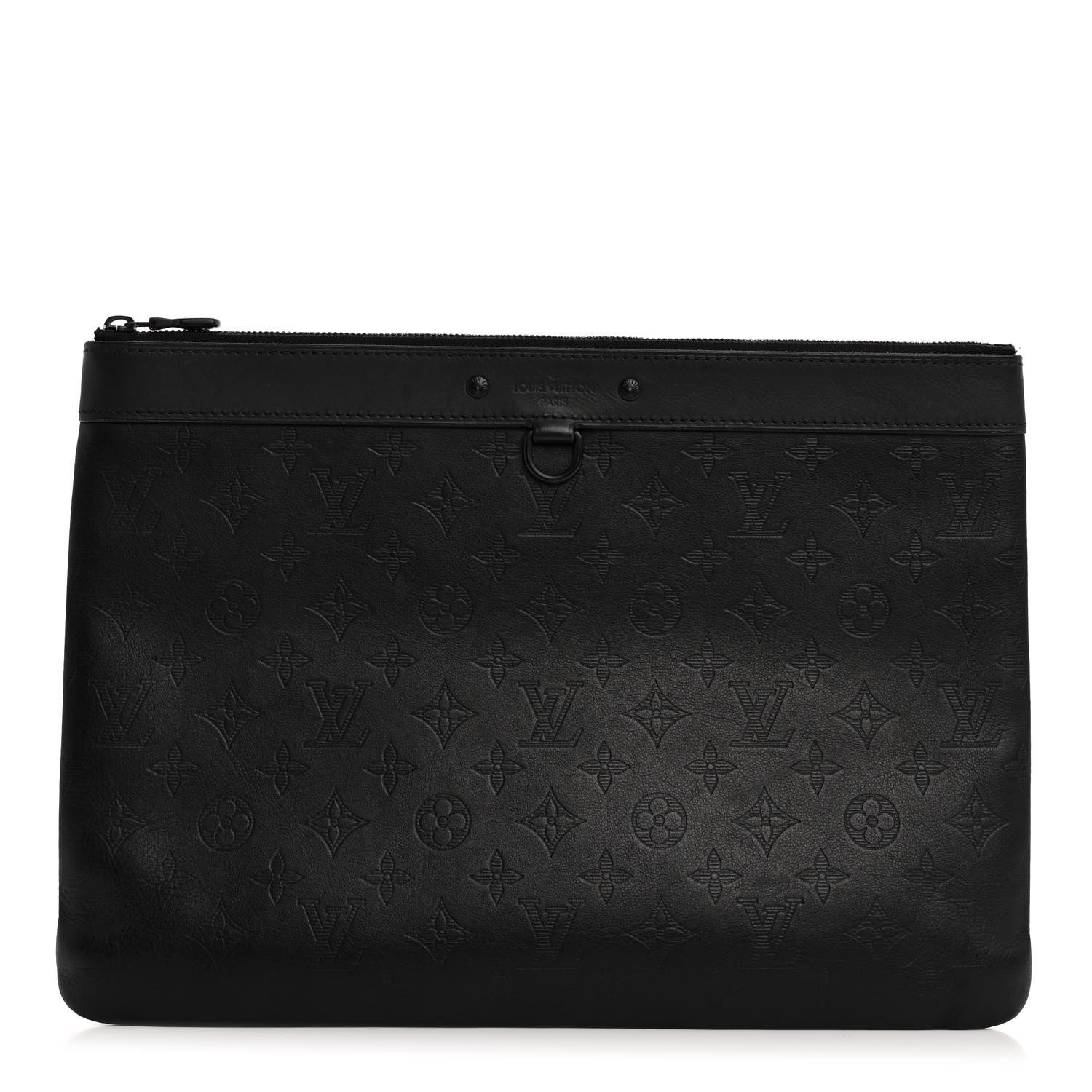 Louis Vuitton Calfskin Monogram Shadow Discovery Pochette Black 1 of 13