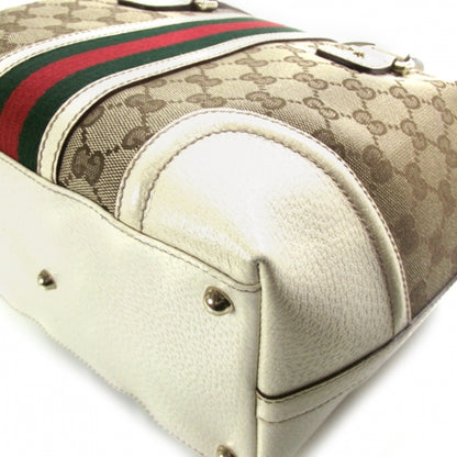 Gucci Monogram Treasure Boston Tote Ivory 5 of 11