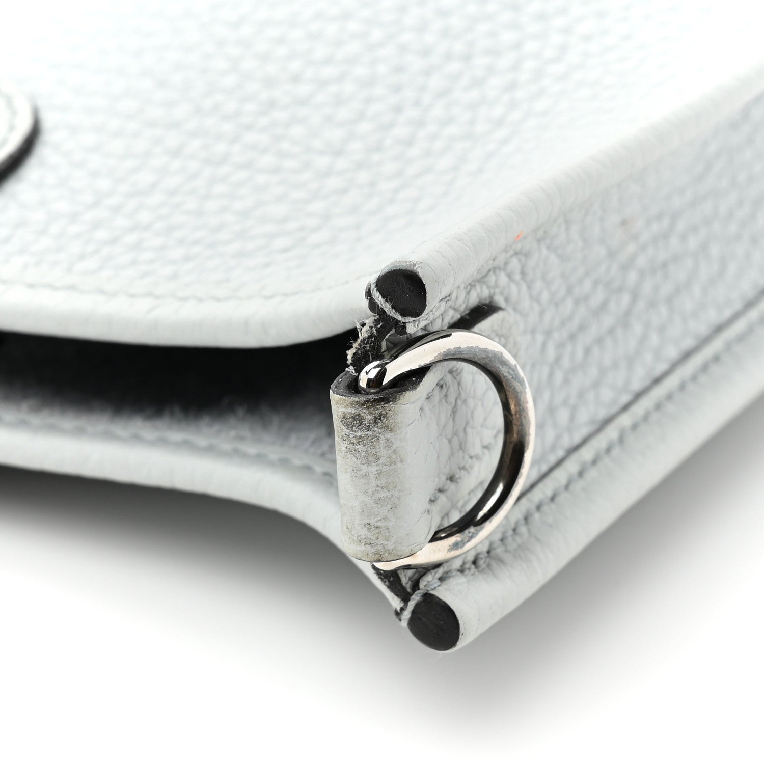 Hermes Taurillon Clemence Amazone Evelyne TPM Bleu Pale Indigo 12 of 12