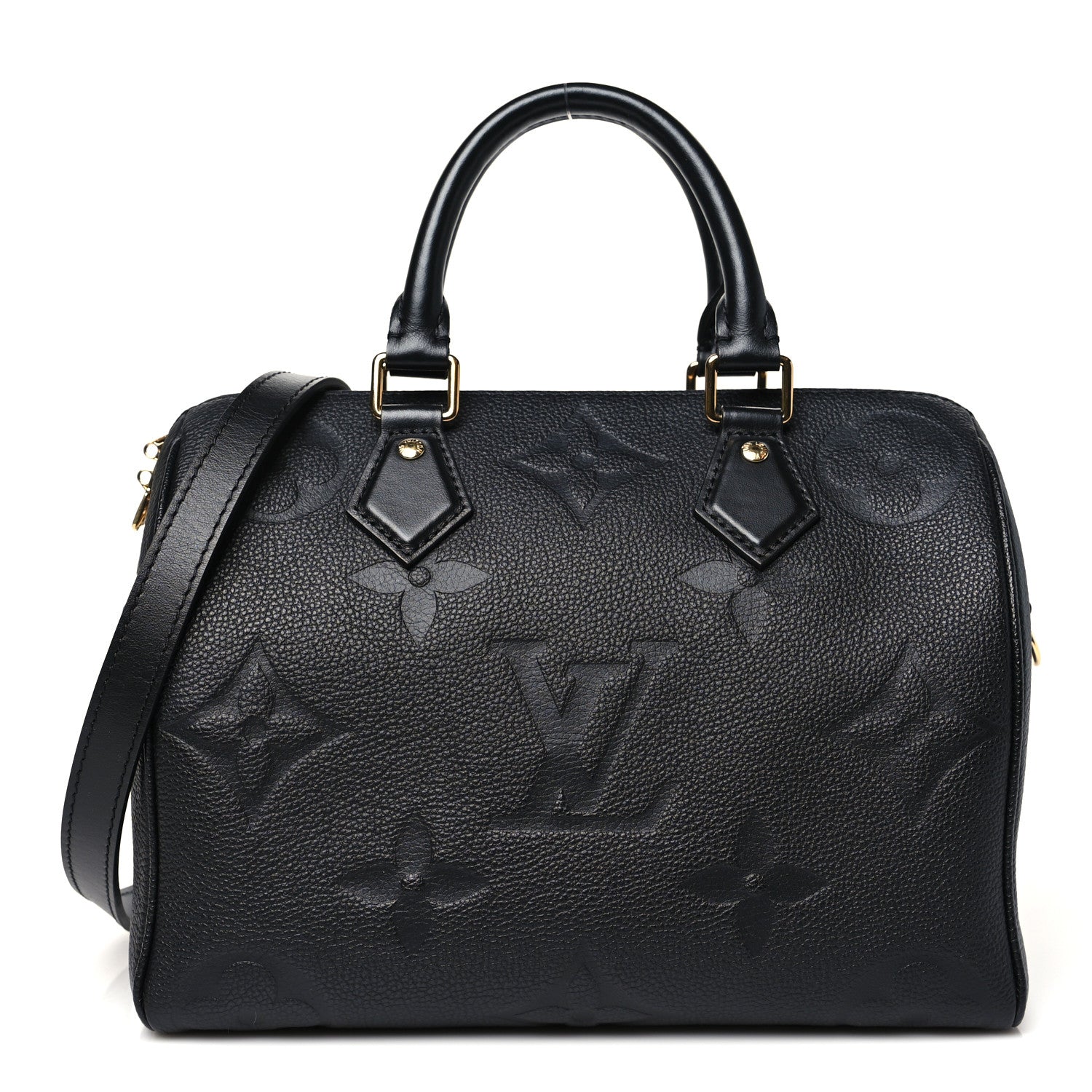 Louis Vuitton Empreinte Monogram Giant Speedy Bandouliere 25 Black 1 of 9