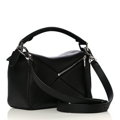 Loewe Calfskin Small Puzzle Bag Black 2 of 10