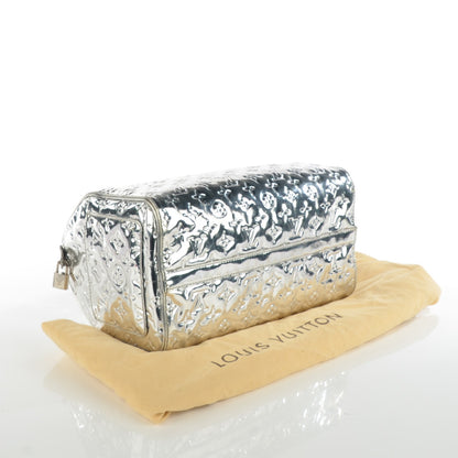 Louis Vuitton Monogram Miroir Speedy 30 Silver 4 of 12