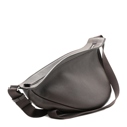 The Row Grained Calfskin Large Slouchy Banana Bag Brunette 3 of 9