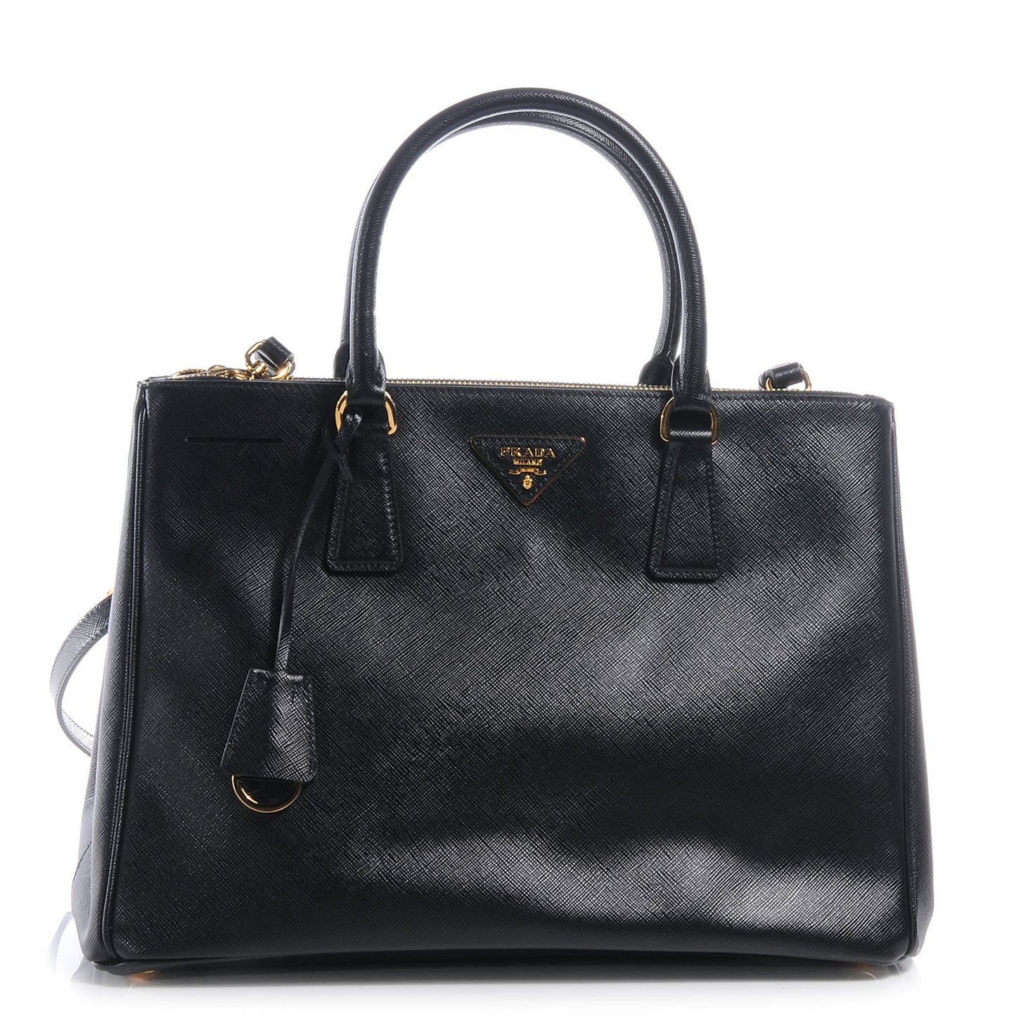 Saffiano Lux Medium Tote Nero Black