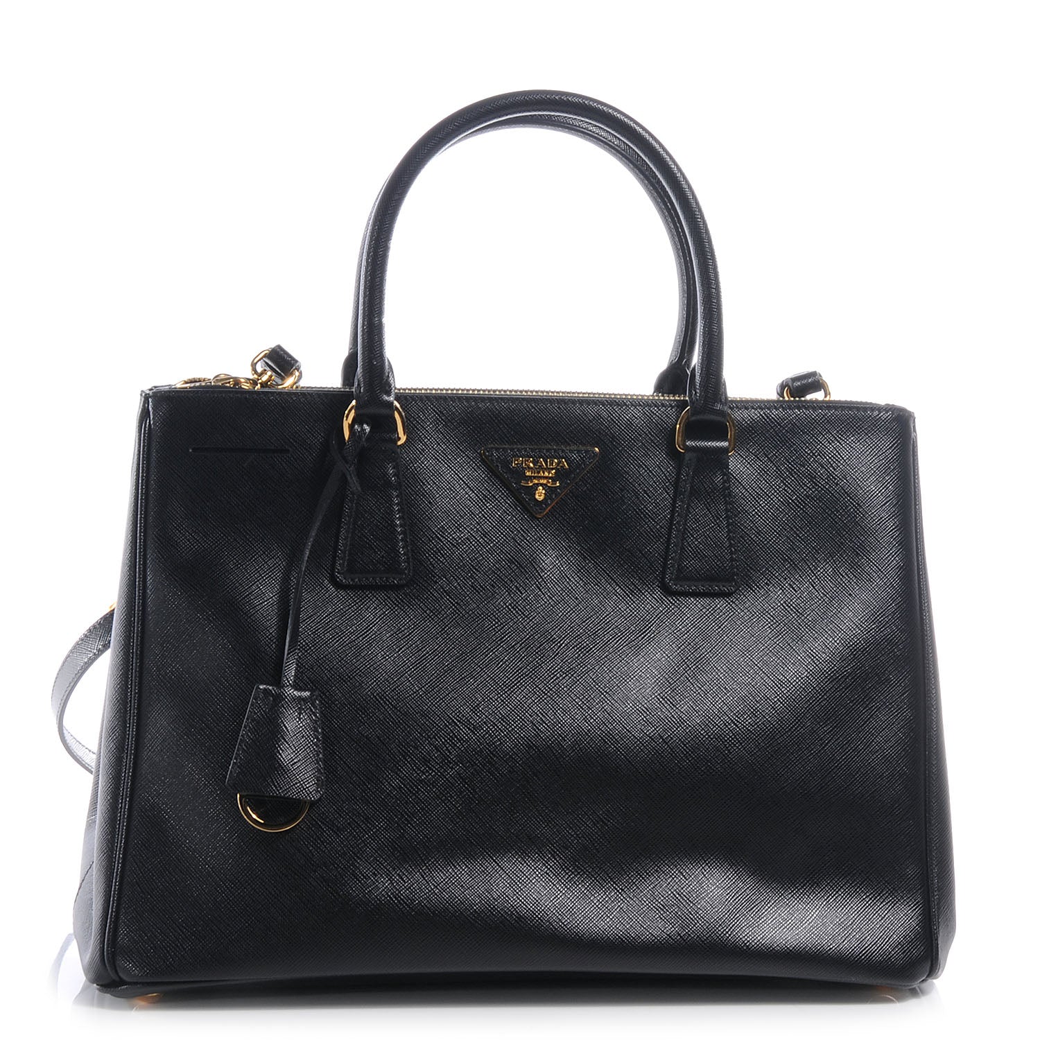 Prada Saffiano Lux Medium Tote Nero Black 1 of 9
