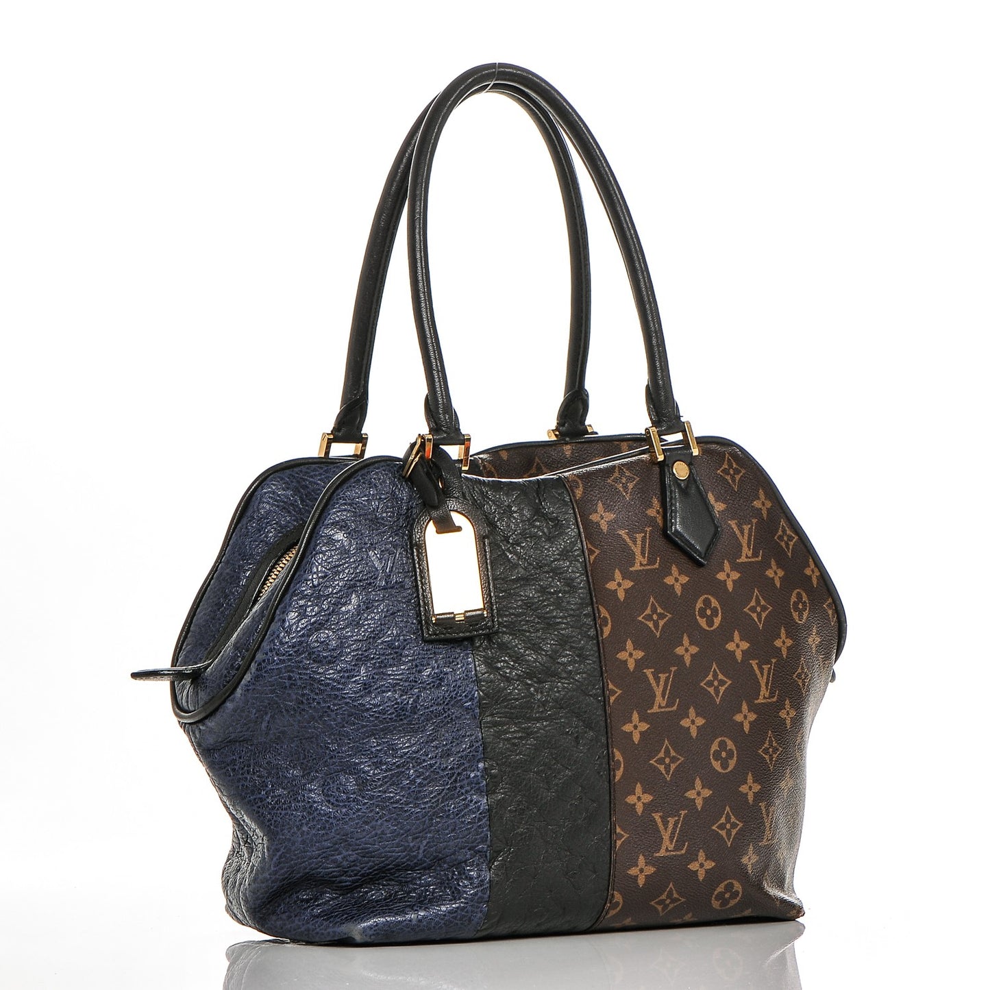 Monogram Stripes Medium Bag Marine