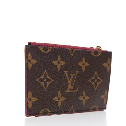 Louis Vuitton Monogram Zipped Card Holder Fuchsia 2 of 6