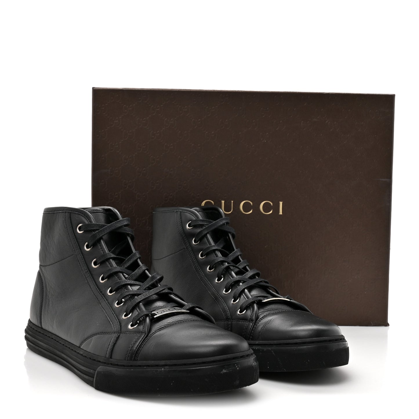 Miro Soft Calfskin Mens High Top Sneakers 10 Black