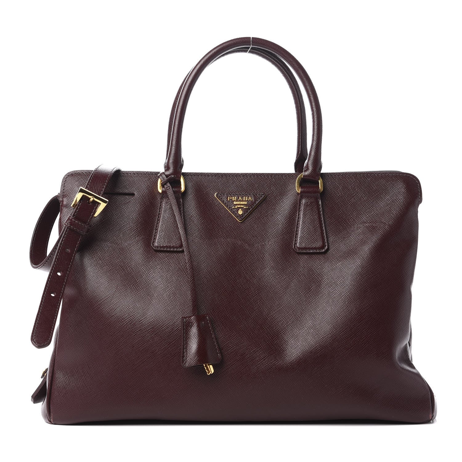 Prada Saffiano Lux Large Tote Granato 1 of 10