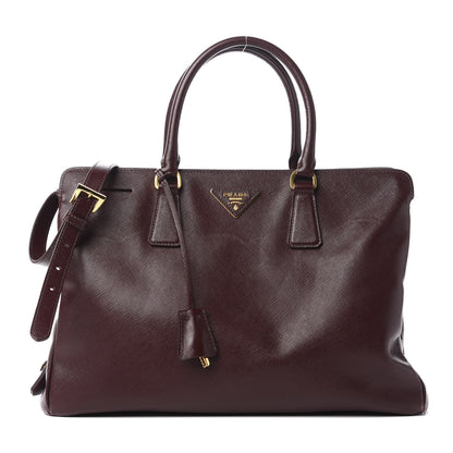 Prada Saffiano Lux Large Tote Granato 1 of 10