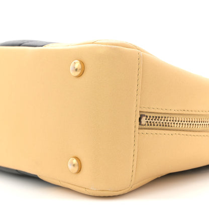 Chanel Lambskin Sheepskin Chevron Camera Case Black Gold 10 of 10