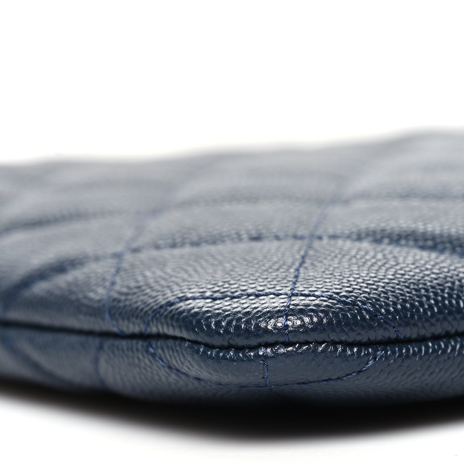 Chanel Caviar Quilted Large Cosmetic Case Navy 9 of 10