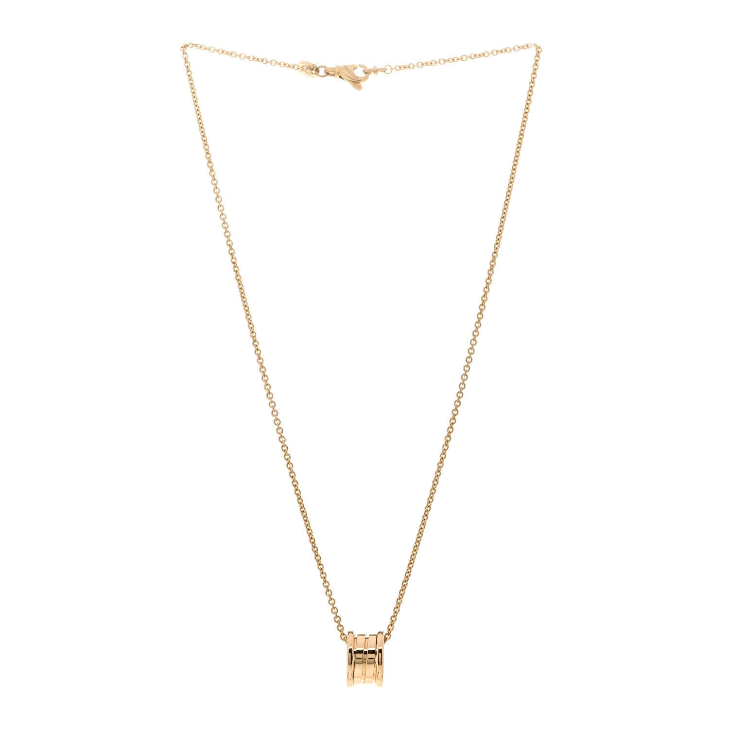 Bulgari 18K Yellow Gold B.Zero1 Pendant Necklace 3 of 4