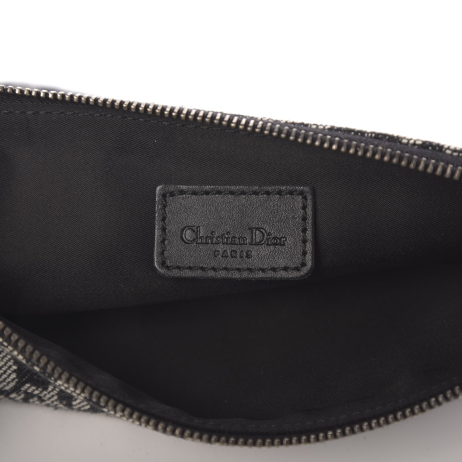 Christian Dior Monogram Mini Saddle Pochette Black 6 of 10