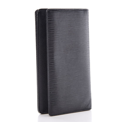 Louis Vuitton Epi Porte Valeurs Checkbook Wallet Black 3 of 14