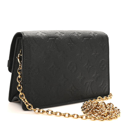 Louis Vuitton Empreinte Vavin Chain Wallet Black 3 of 9