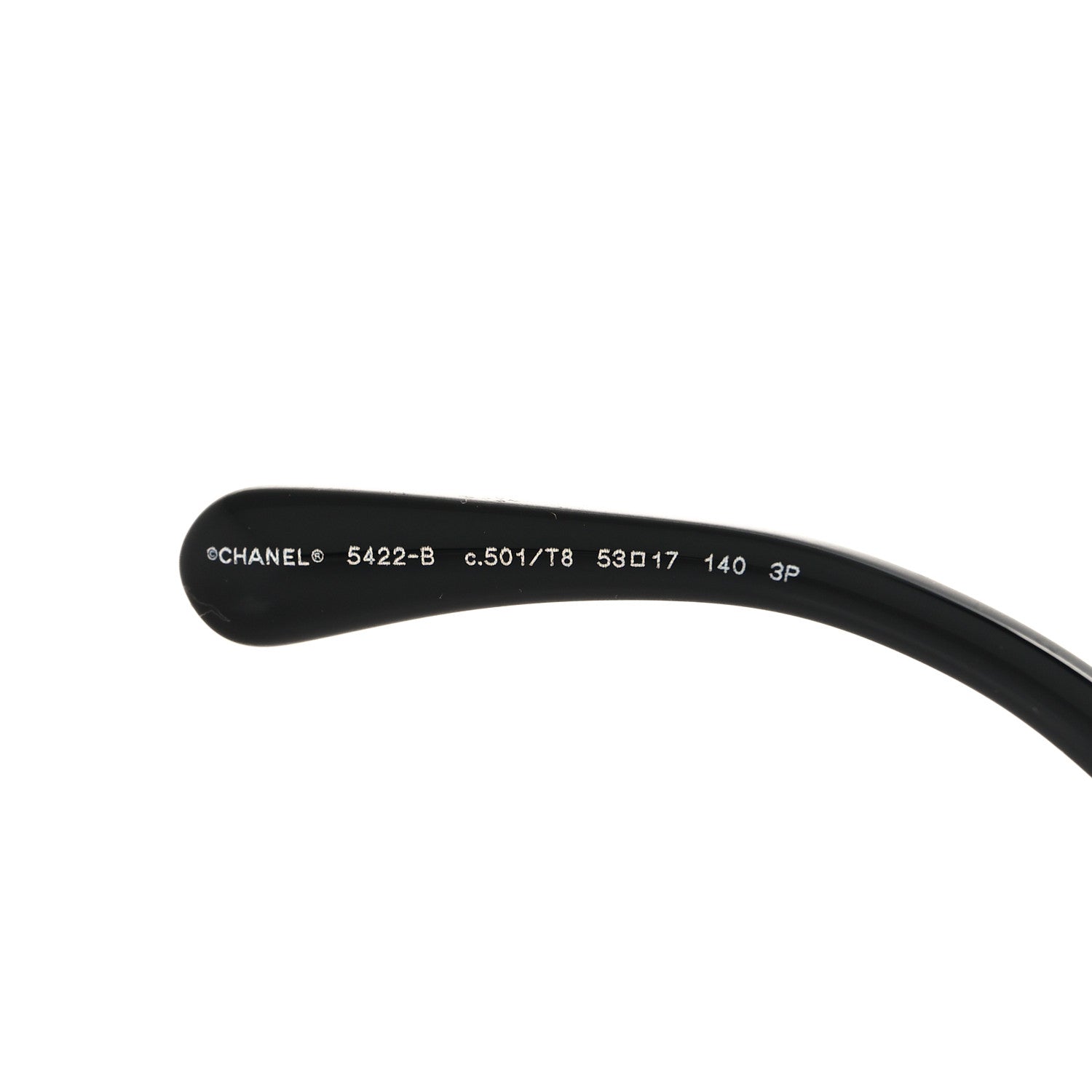 Chanel Acetate Strass Polarized Square Sunglasses 5422-B Black 5 of 7