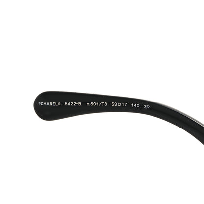 Chanel Acetate Strass Polarized Square Sunglasses 5422-B Black 5 of 7