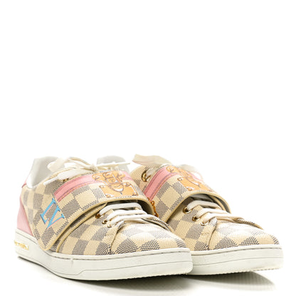 Louis Vuitton Damier Azur Summer Trunks Frontrow Sneaker 38.5 2 of 8